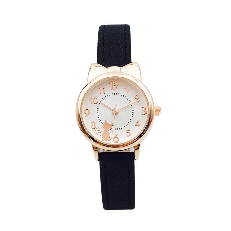 UTHAI CQ04 Kids Children Watch Cat Multi-color Quartz Watches Clocks for Girls Clock Wristwatch Rosette Watches Colorful