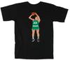 ЧЕРНАЯ Футболка с изображением Ларри Берда Boston Celtics