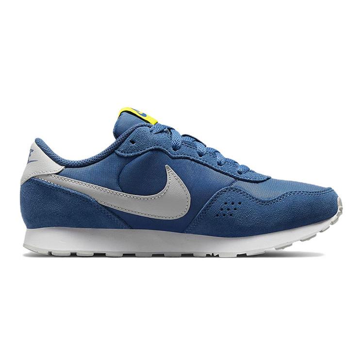 Nike MD Valiant Кожаная Амортизация Нескользящая Износостойкая Низкие Детские Беговые Кроссовки Синие Подростковые CN8558-406