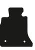 Polyamide Driver Floor Mat For Bmw 5 F10 Sedan (Velcro) 2010-2013, Rubberized Driver Mat