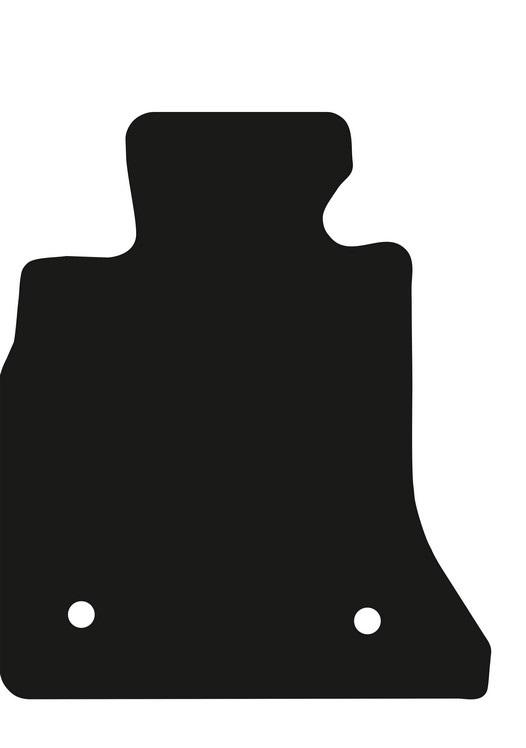 Polyamide Driver Floor Mat For Bmw 5 F10 Sedan (Velcro) 2010-2013, Rubberized Driver Mat