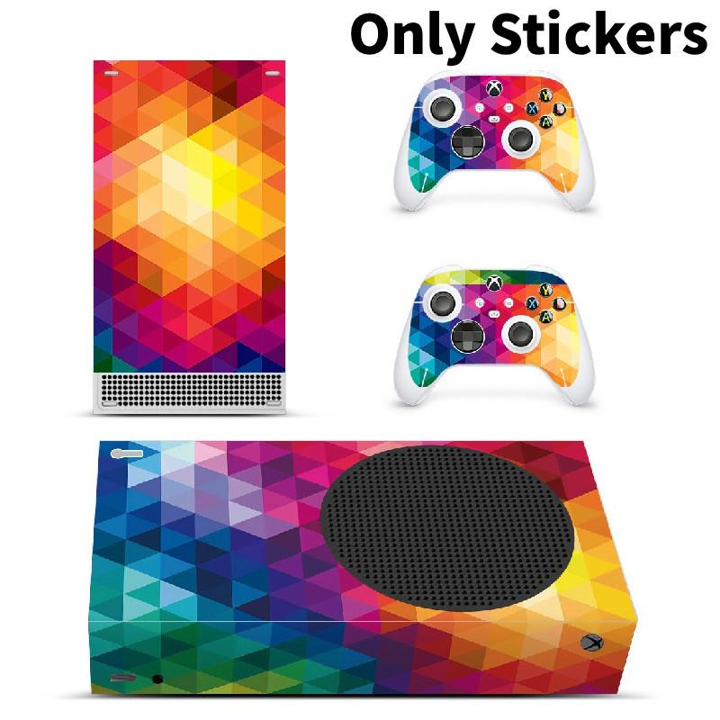 Shaped Leaves Large Xbox Series S Console 2 Controllers Skin Cover Sticker