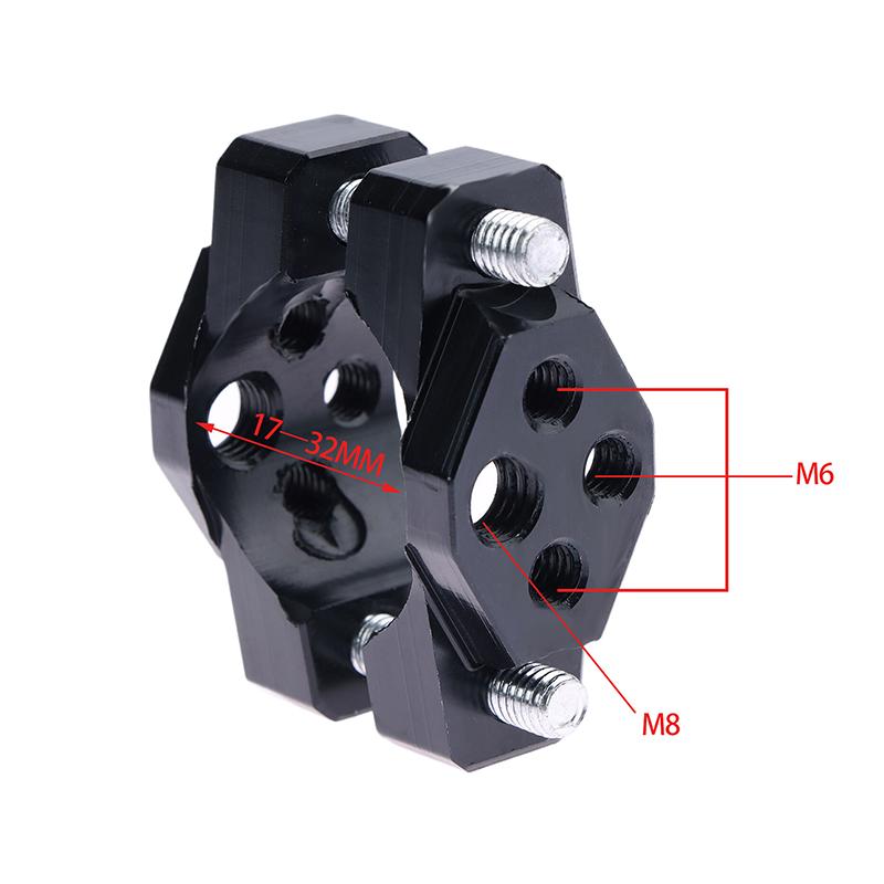 Кронштейн для крепления бампера на руль мотоцикла, зажим из алюминиевого сплава для светодиодных фар, противотуманных фар, указателей поворота