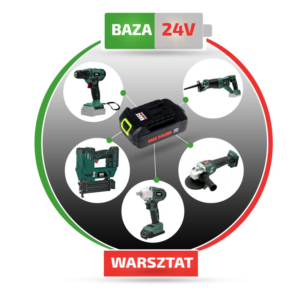 24V Cordless Impact Wrench, Without Battery