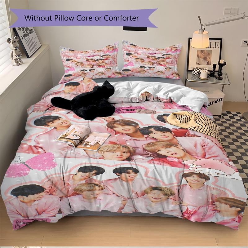 3Pcs Group Photo Bedding Sets For All Sizes New 3D Printed Bed Cover Comforter Duvet Cover Pillowcase Bedroom Decoration