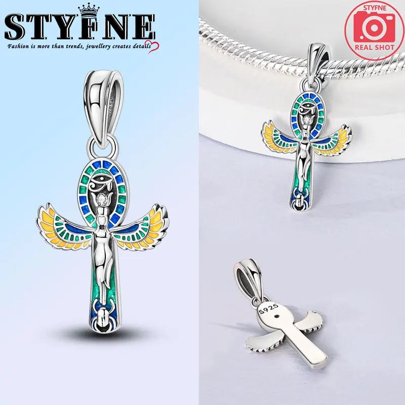 Изысканные модные медного цвета шармы-подвески в виде Санта-Клауса, рождественской елки, лося, оленя, бусины, подходят для оригинальных браслетов, рождественские украшения своими руками