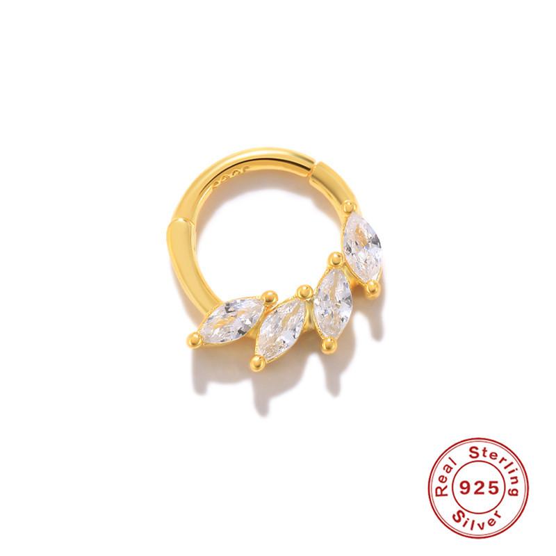 Серьги для пирсинга хряща из стерлингового серебра 925 пробы в стиле хип-хоп, кольца для носа, кольца для губ, серьги, украшения для тела, гипоаллергенные, для женщин и мужчин