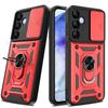Бронированный чехол для Samsung S24 S23 S22 Ultra S21 S20 FE Galaxy A55 A15 A54 A35 A14 5G, крышка объектива камеры, кольцо для телефона, подставка, вращающаяся крышка