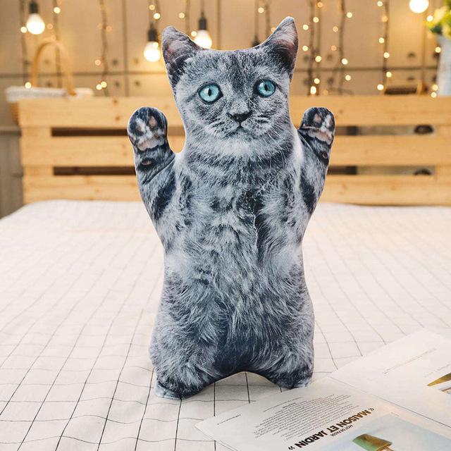 1 шт. 50 см 3D-симуляция кошек, подушка, милый кот, моющаяся, плюшевая, набитая, детская игрушка, подушка для дивана, домашний декор