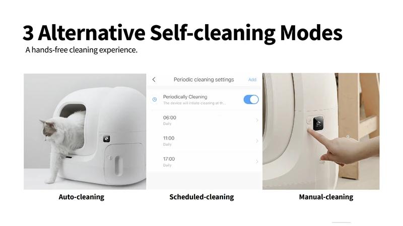 PETKIT PURA MAX Ящик для кошачьего туалета Автоматическое самоочищающееся приложение Глобальная версия Большой умный туалетный лоток Areneros Para Gato Кошачий туалет