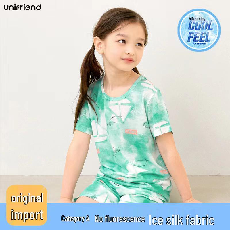 Корейский летний пижамный комплект Unifriend для детей - Одежда для кондиционера для мальчиков и девочек