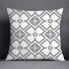 Gray Low White Flower Pattern Home Decoration Pillowcase Square Pillowcase Home Office Decoration Cushion Cover
