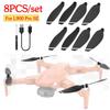 Пластиковые лопасти пропеллера, легкие комплекты для замены лопастей пропеллера дрона, запасные части для вентиляторов с крыльями дрона для L900 Pro Se