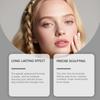 Zephoco Eyebrow Liquid, Waterproof Smudge-Proof Long Lasting, Smooth Easy Application, Natural Defined Brows, Hydrating Brow Gel, Brown/Gray/Black