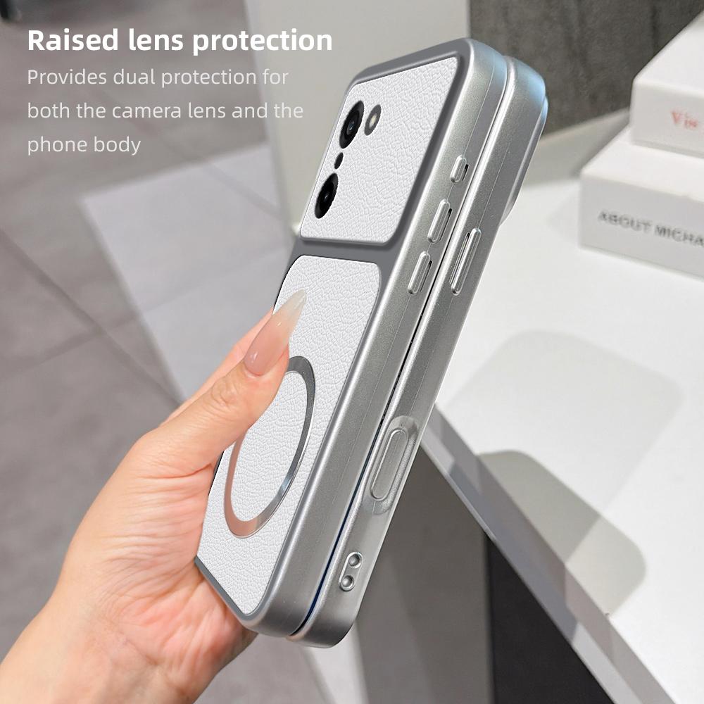 Чехол для Oneplus Nord CE5 Новый узор личи CD Магнитное кольцо Ультратонкая крышка для Oneplus NordCE5 Ударопрочный бампер Funda