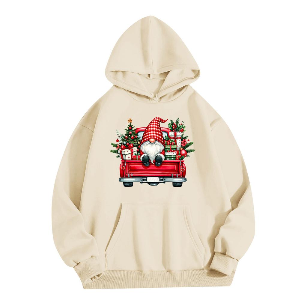 Женская однотонная толстовка с капюшоном и длинным рукавом с принтом