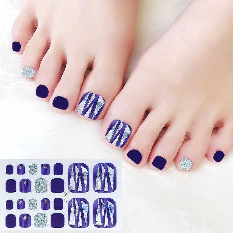 Наклейки на ногти с 3D-ромбовидным узором: Водостойкий, долговечный, отбеливающий для ног