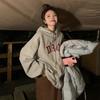 Womens Fleece Hooded Sweatshirt 2026 Fall Loose Casual Long Sleeve Top Students