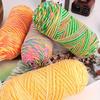 6pcs Gradient Super Bulky Yarn for Blankets Jumbo Polyester Bundle (1.14kg) - Extra Thick Multicolor DIY Knitting Crochet Kit for Chunky Home Decor