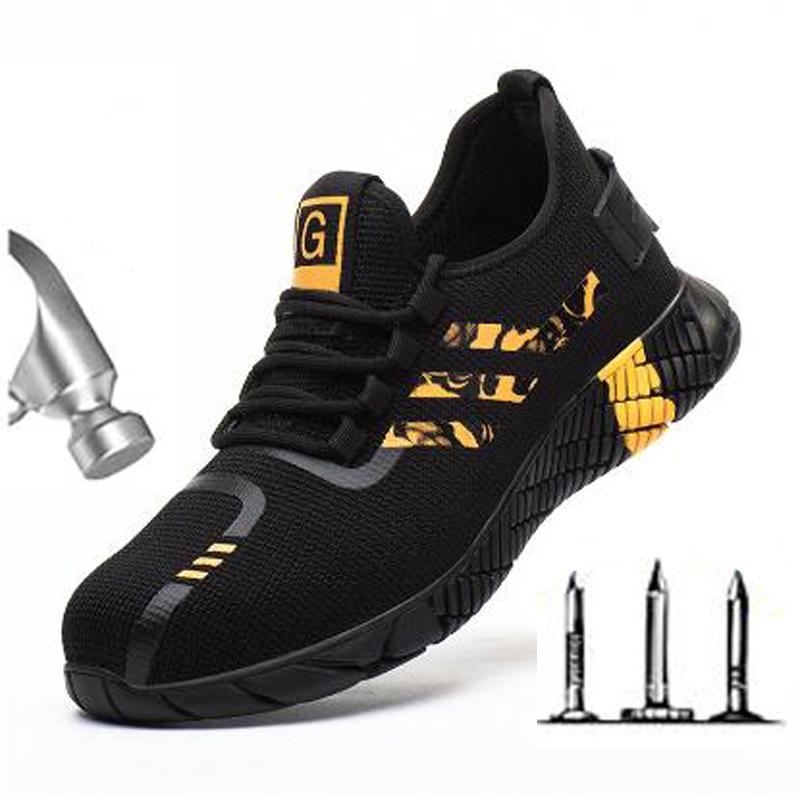 Модная весенне-осенняя дышащая рабочая обувь для защиты труда Стальной носок против ударов и проколов Модная рабочая защитная обувь H687