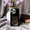 Панк Чехол для телефона с изображением группы N-Nofx-X Для iPhone17,16,15,14,13,12,11 Plus,Pro Max Черный Покрытие Серебряной Конфеткой
