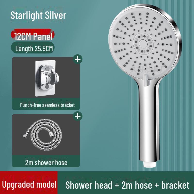 Большая пятискоростная насадка для душа с ручным управлением и водонагревателем Yuba