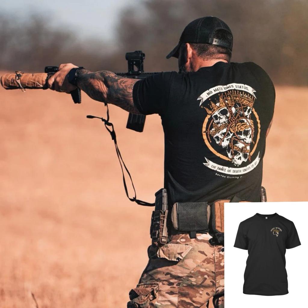 Only The Dead Savage Tacticians Military Tactics TShirt Cotton Graphic Tee Unisex Unisex Summer Streetwear