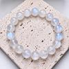Hand-Selected Natural Blue Moonstone Bracelet, Ethereal Blue Glow Beaded Jewelry, June Birthstone Stacking Bracelet, Bridal Gift for Women