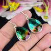 Bi-Color Tourmaline Gemstone 925 Sterling Silver Jewelry Earring 1.69" KG-1772