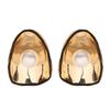 Модные изысканные индивидуальные асимметричные серьги-гвоздики с жемчугом в виде капель легкая роскошь элегантная атмосфера серьги для commuters
