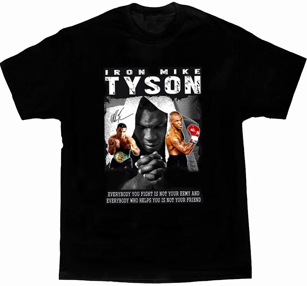 Футболка для фанатов моды Iron Mike Boxing Champion Tyson. Летняя мужская футболка с круглым вырезом и коротким рукавом, новая повседневная модная уличная одежда