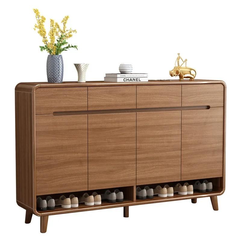 Роскошные шкафы для обуви в прихожей, минималистичные деревянные многослойные полки для обуви в прихожей, балконная мебель для прихожей Ritating