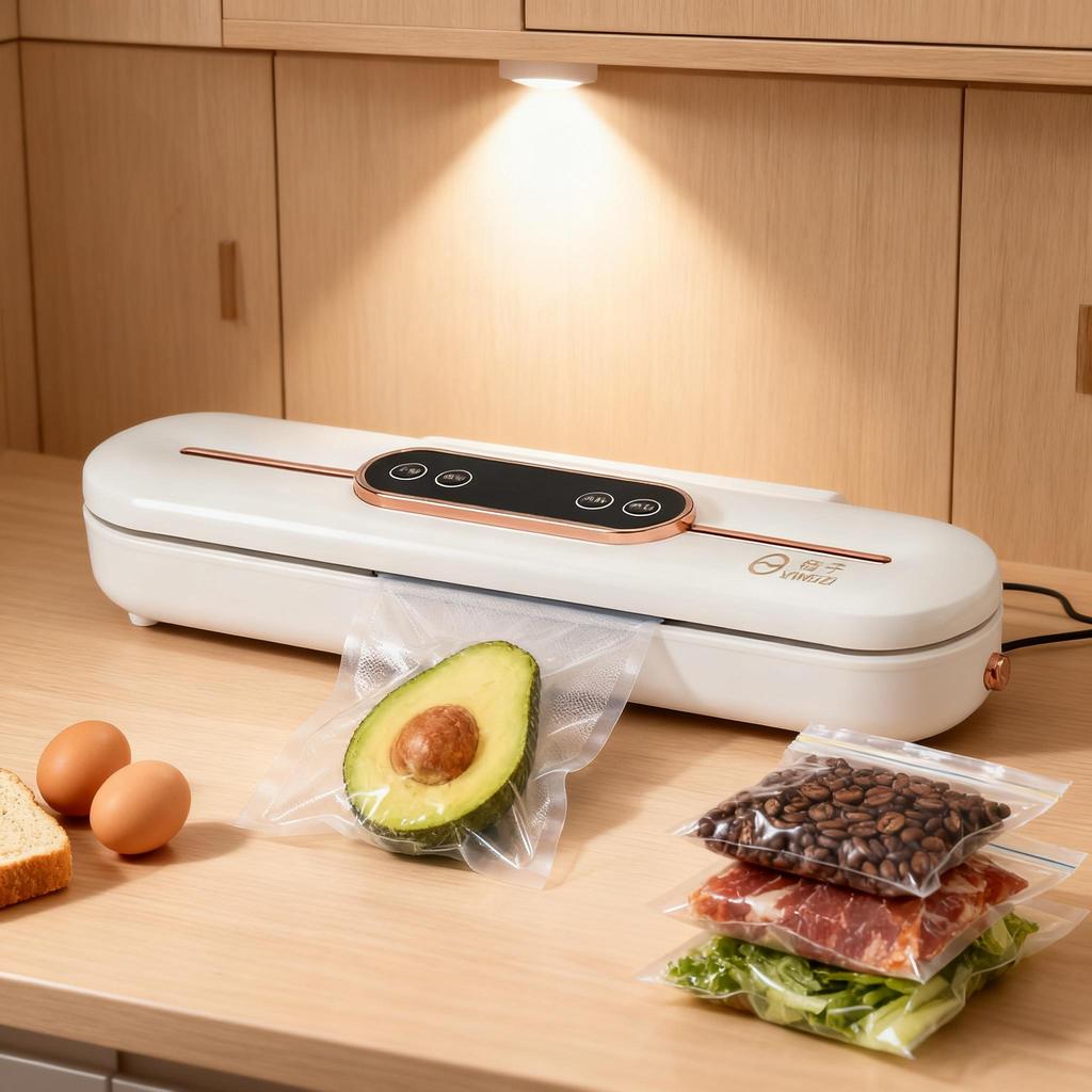 Домашний вакуумный упаковщик для кухни для сохранения продуктов - Режимы "Сухой" и "Влажный", Запайщик пластиковых пакетов