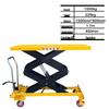 Compact Manual Hydraulic Scissor Lift Cart with Foot Pedal