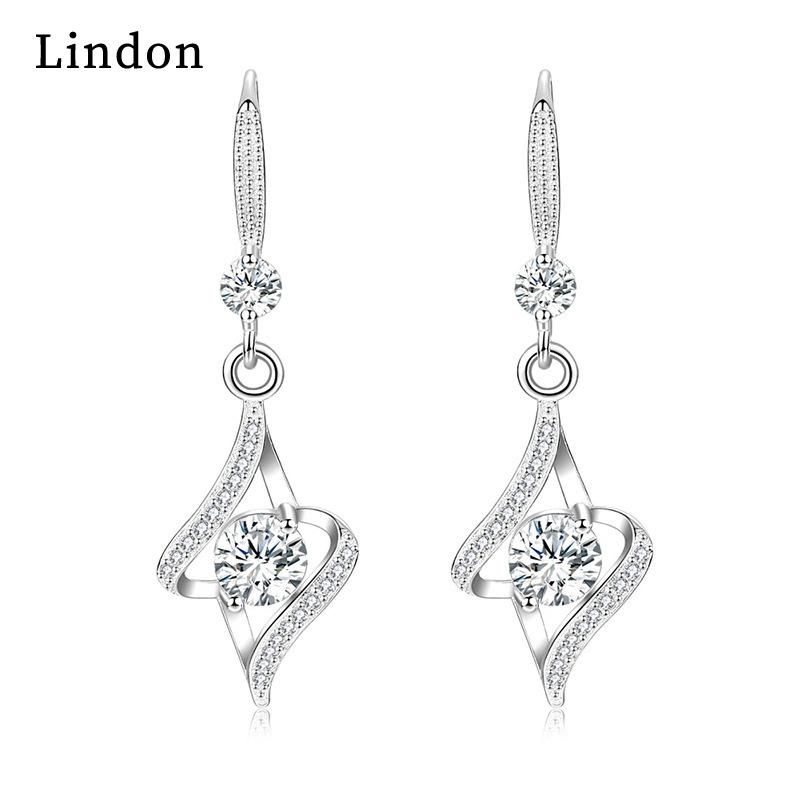 Lindon Zircon Copper Alloy Earrings Drop Earrings For Women Wedding Party Gifts