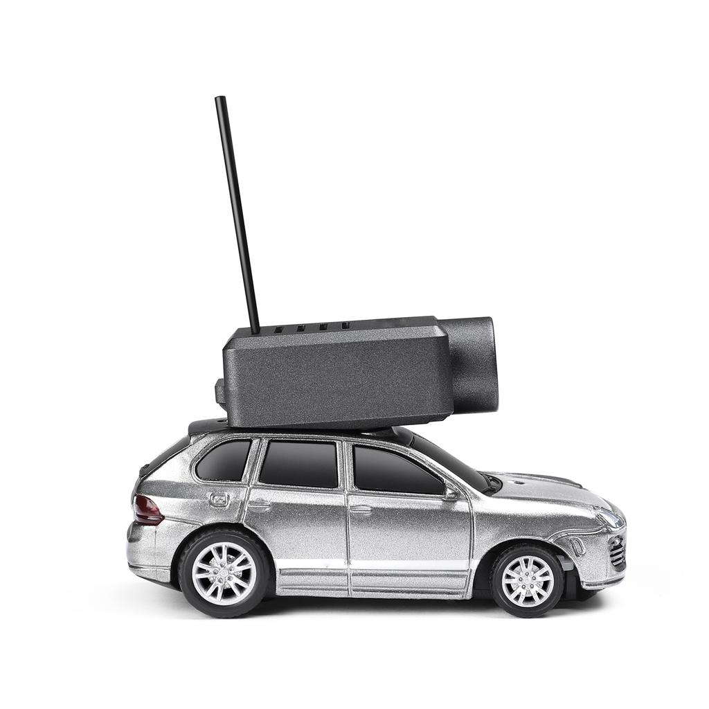 Mini RC Camera Car 1:64 Scale, 2.4G Remote and APP Controlled Toy Vehicle with HD Magnetic Camera, LED Lights, Fun Toy