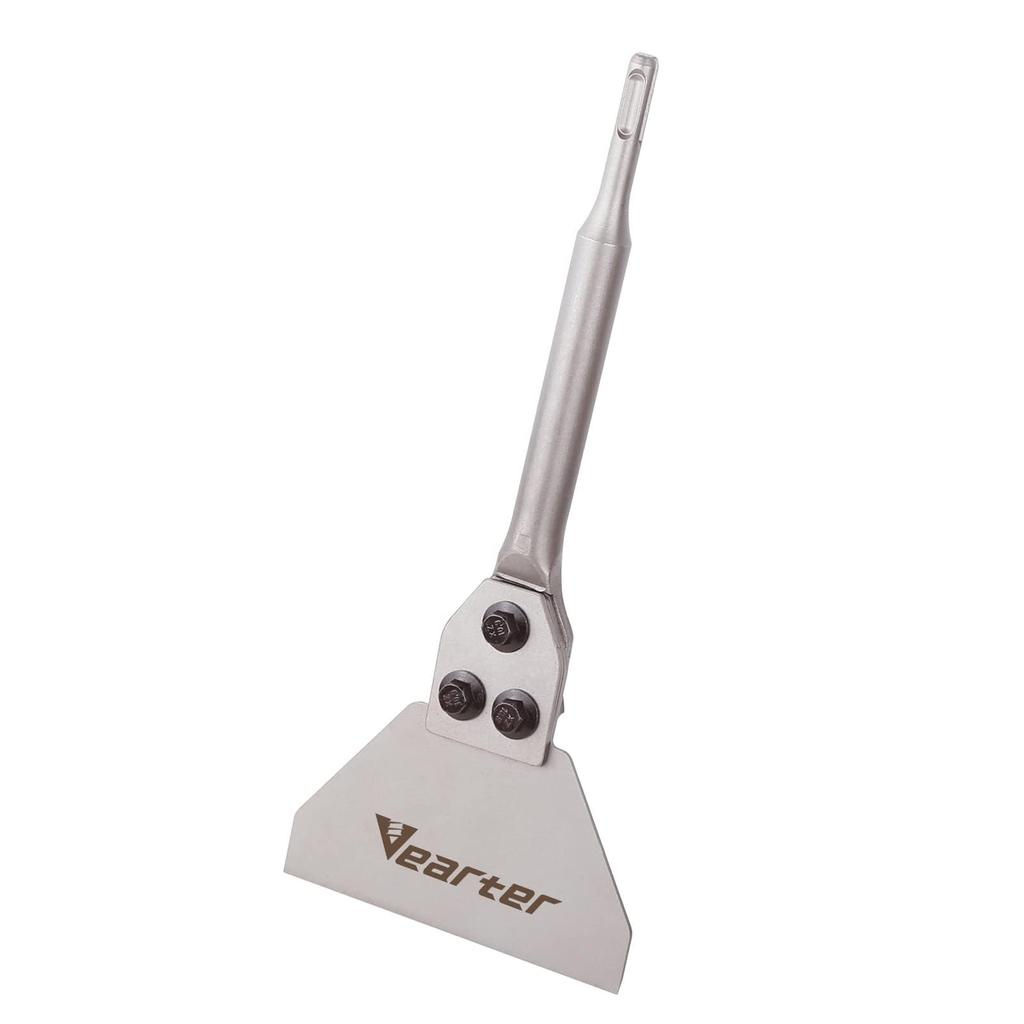 Vearter 125 мм x 300 мм с хвостовиком SDS Plus Электрический молоток Скребок для пола со сменными лезвиями и зубильными сверлами для удаления плитки, кирпича и бетона
