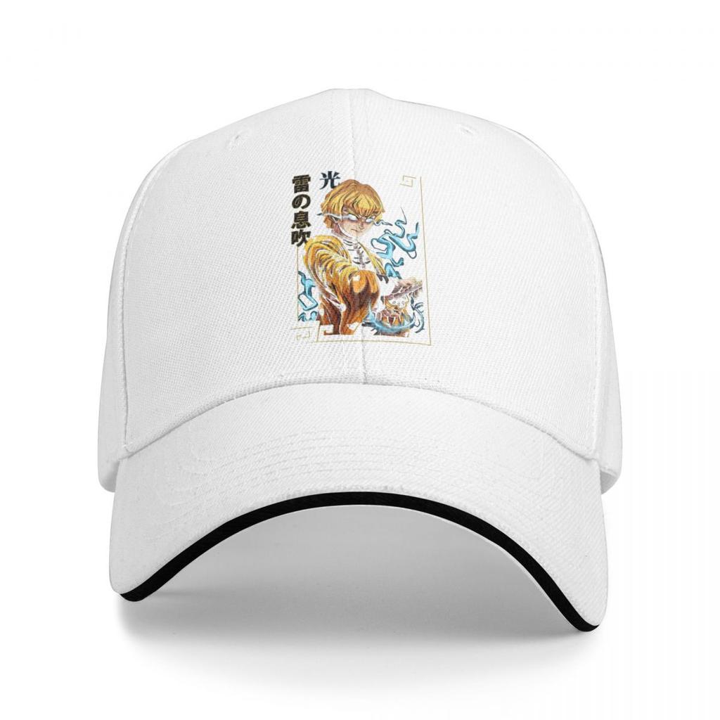 Demon Slayer Zenitsu Vintage Baseball Caps Quality Men Women Hats