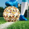 Game It Takes Two Print Size 5 Soccer Ball, PU Wear Resistant Football for Match Training and Daily Practice, Birthday Gift for Soccer Fans