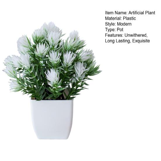 Модные искусственные украшения из травы в горшках, легкие в уходе