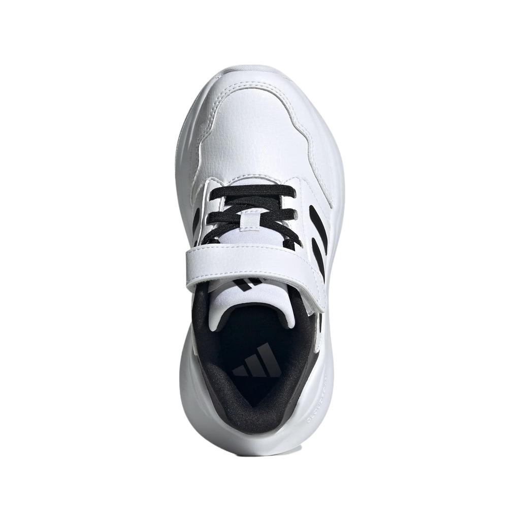 Adidas Tensaur Run 3.0 EL Trendy Comfortable Slip-Resistant Low-Top Casual Shoes Kids Sneakers White Black JH8606