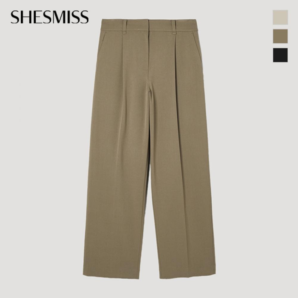 SHESMISS Pleated Straight Pants Swwslp11040
