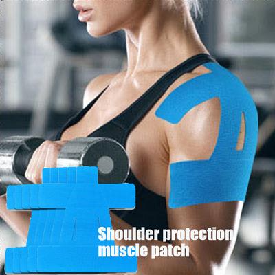 Эластичная кинезиологическая лента предварительно нарезанная для плеч спортивная мышечная лента бинт мышечная травма атлетическая лента для поддержки при боли