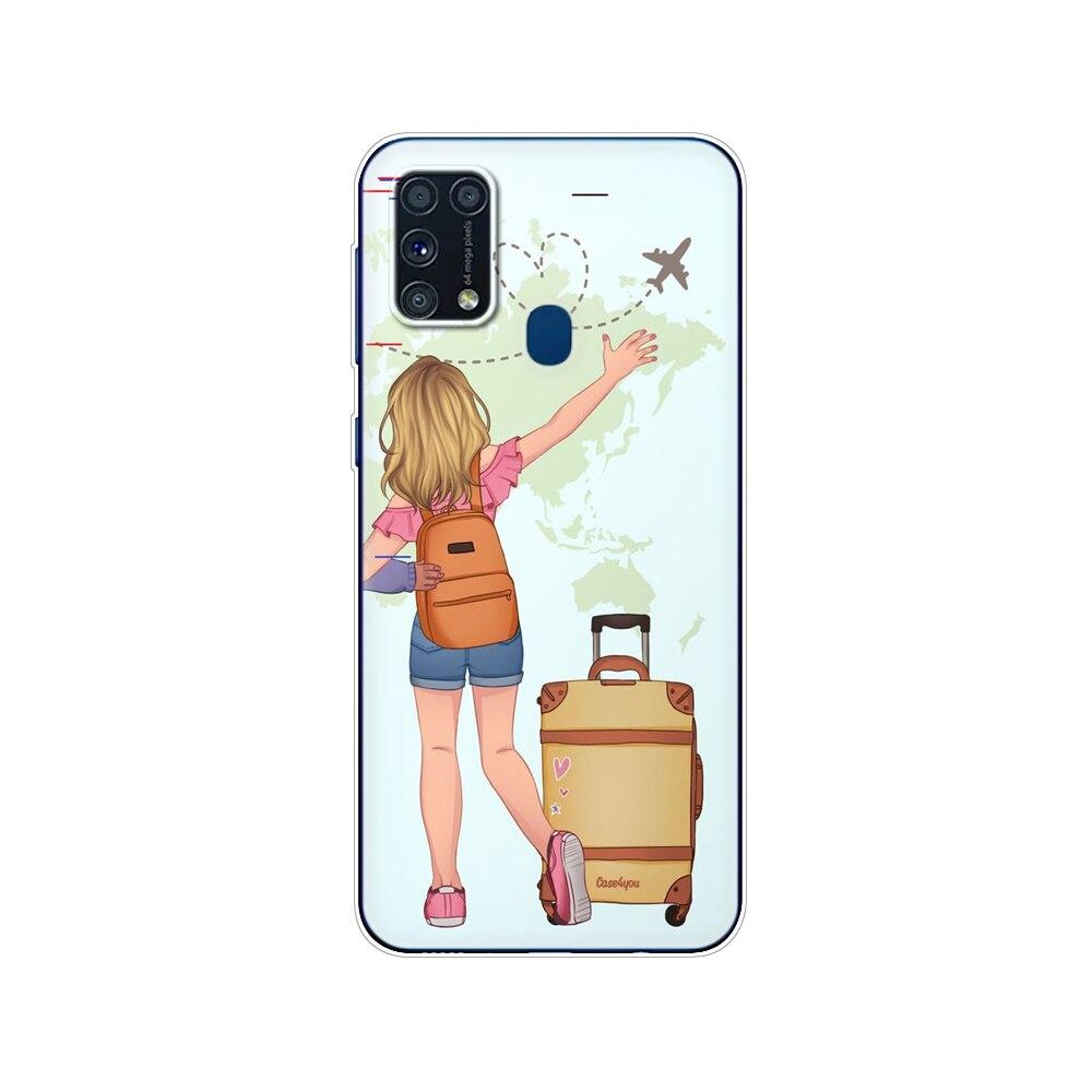 Чехол из ТПУ для Samsung M31, 6,4 дюйма, чехол из ТПУ для Samsung Galaxy M 31 SM-M315 m315, задний чехол для телефона, бампер, зима, снег, Рождество