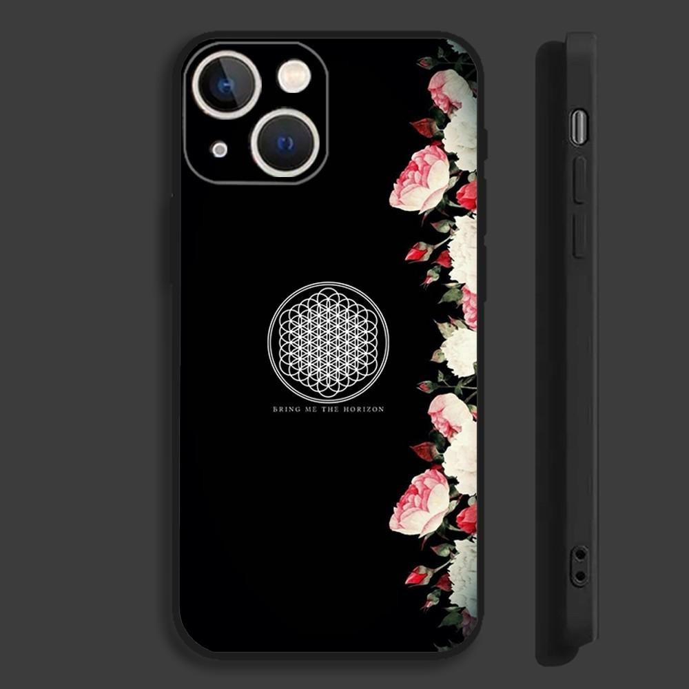 Чехол для телефона Bmth B-Brings Me the H-HorizonS для iPhone 16,15,14,13,12,11,Pro,Max,Plus,Mini,X,XS,XR,8,7,6,S,SE Мягкий черный чехол