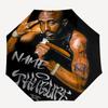 Personalized Name Rapper Print Umbrella - Automatic Open/Close, Eight-Rib Durable Frame, Automatic Folding Umbrella