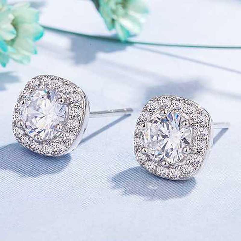 Sace Gems Классические серьги из медного сплава с квадратным цирконом 5А для женщин, подарки на свадьбу