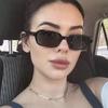 Сексуальные маленькие прямоугольные солнцезащитные очки Модные женские винтажные Дизайнерские солнцезащитные очки Мужские оттенки Женские очки UV400