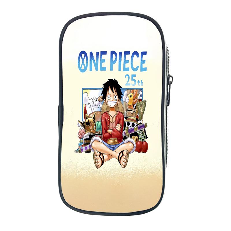 Цельная сумка-карандаш Зоро Луффи Чоппер Эйс, школьные чехлы для юридических школ, кавайная сумка-держатель для канцелярских принадлежностей, чехол для ручек, школьные принадлежности для студентов