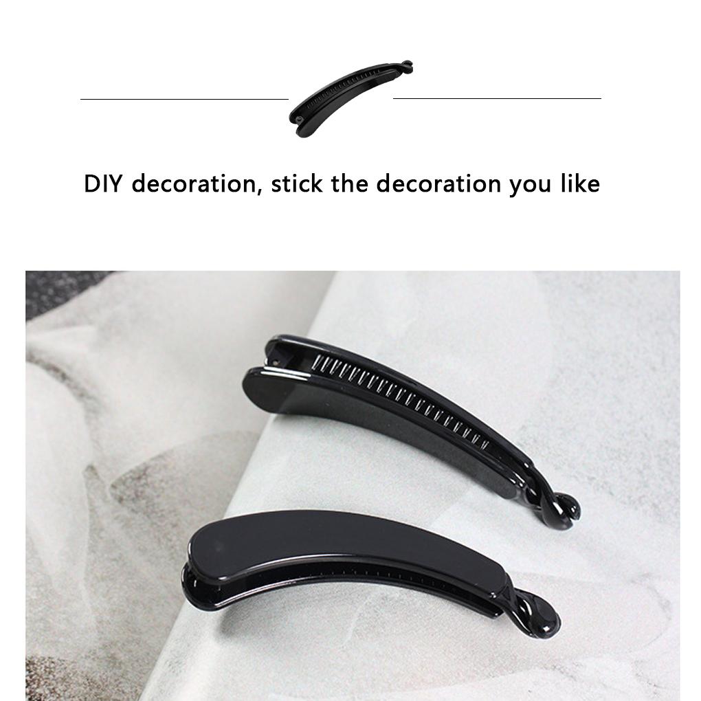 Зажим для волос пластиковый черный заколка для волос DIY ручной работы заколка для волос женщина девушка вечеринка заколка для волос аксессуары